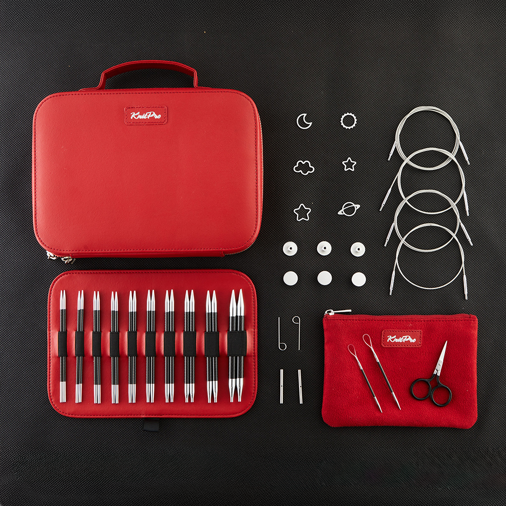 Set Palillos Intercambiables Karbonz Élan Edición Limitada - Knitpro