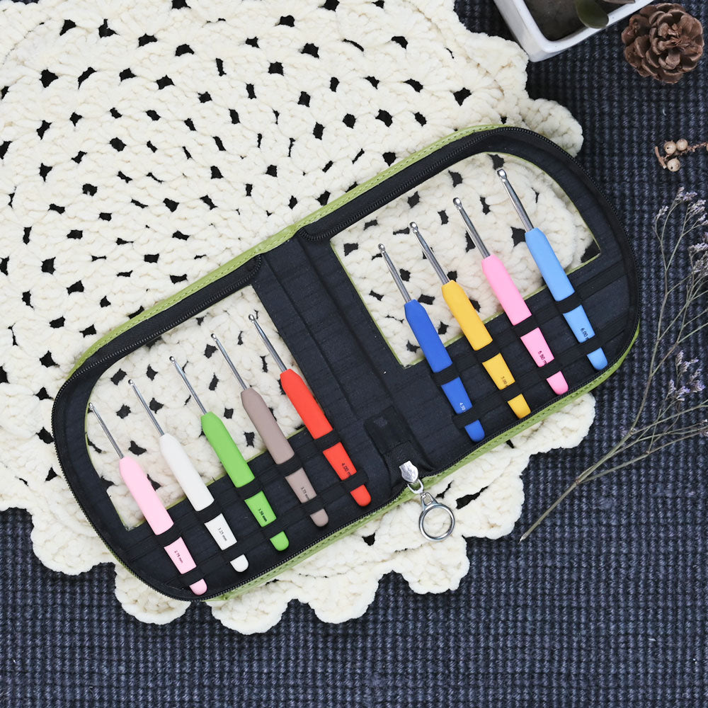 Set Crochet Green Waves Knit Pro