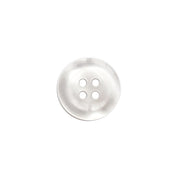 Botón Plástico Blanco Brillante 15mm