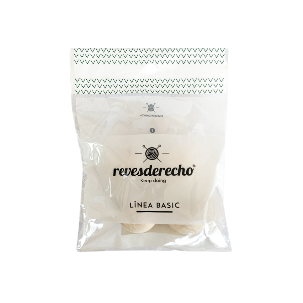 Cuenta Madera Circular 30MM 4 Un