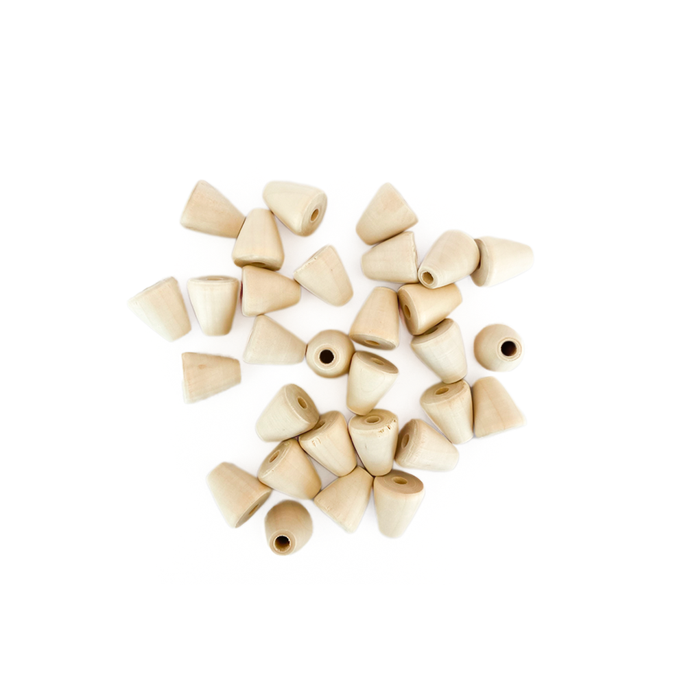 Cuenta Madera Cono 30 UN