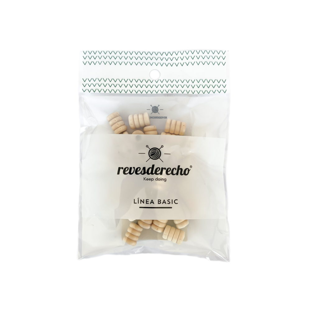 Cuenta Madera Tubular Rayas 30 UN