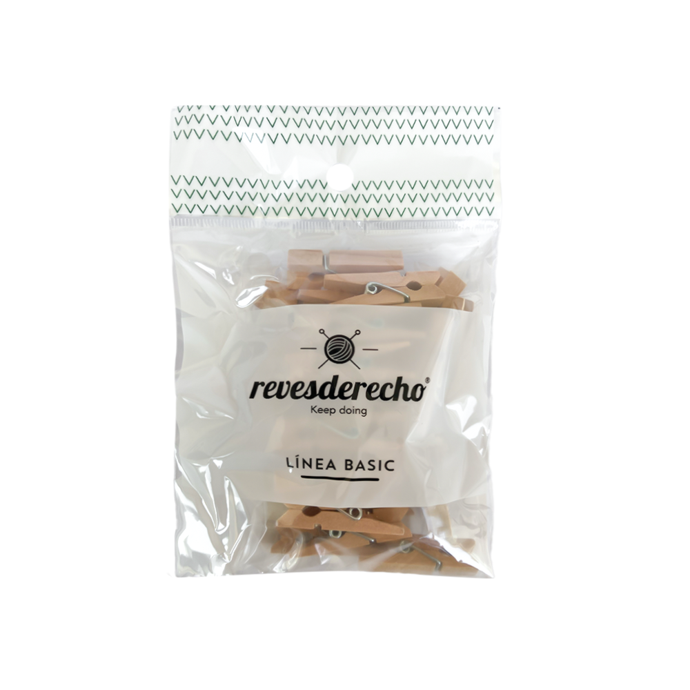 Mini Pinzas Natural 3,5cm 27 Un