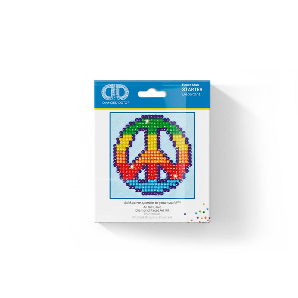 Cuadro Peace Man 7,6 X 7,6 Cm