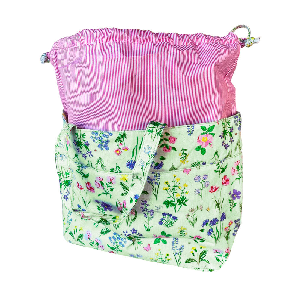 Bolso de Tejido Flores 18x32x34 CM