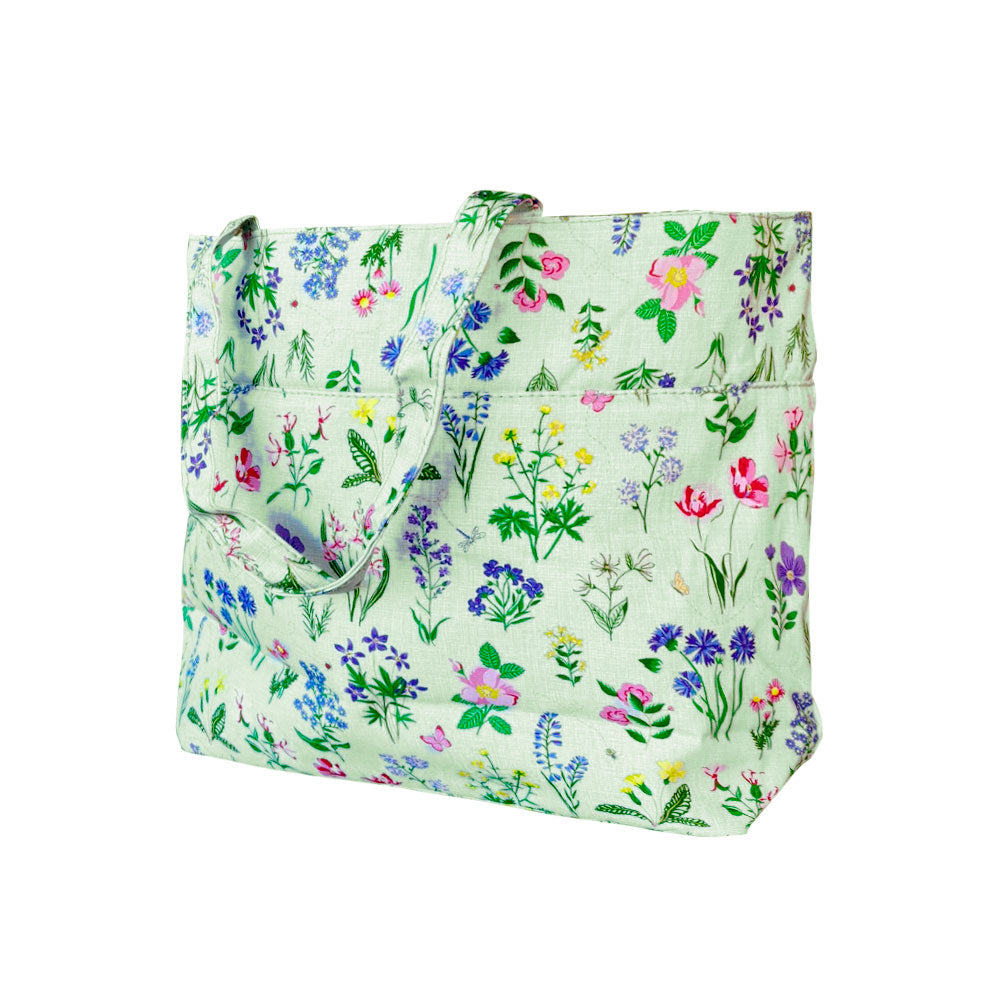 Bolso de Tejido Flores 18x32x34 CM