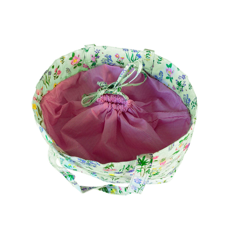 Bolso de Tejido Flores 18x32x34 CM