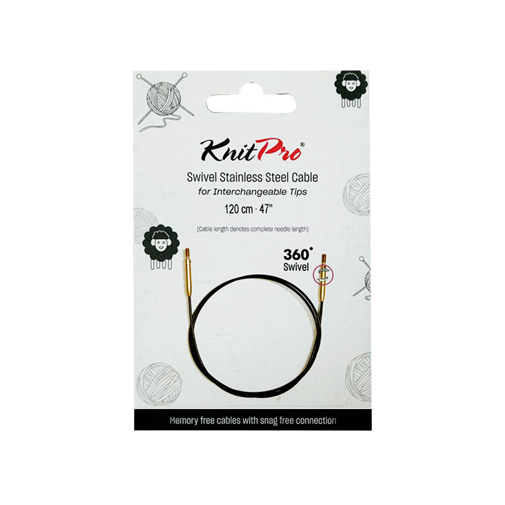 Cable Giratorio Nylon Matt Gold - Knit Pro