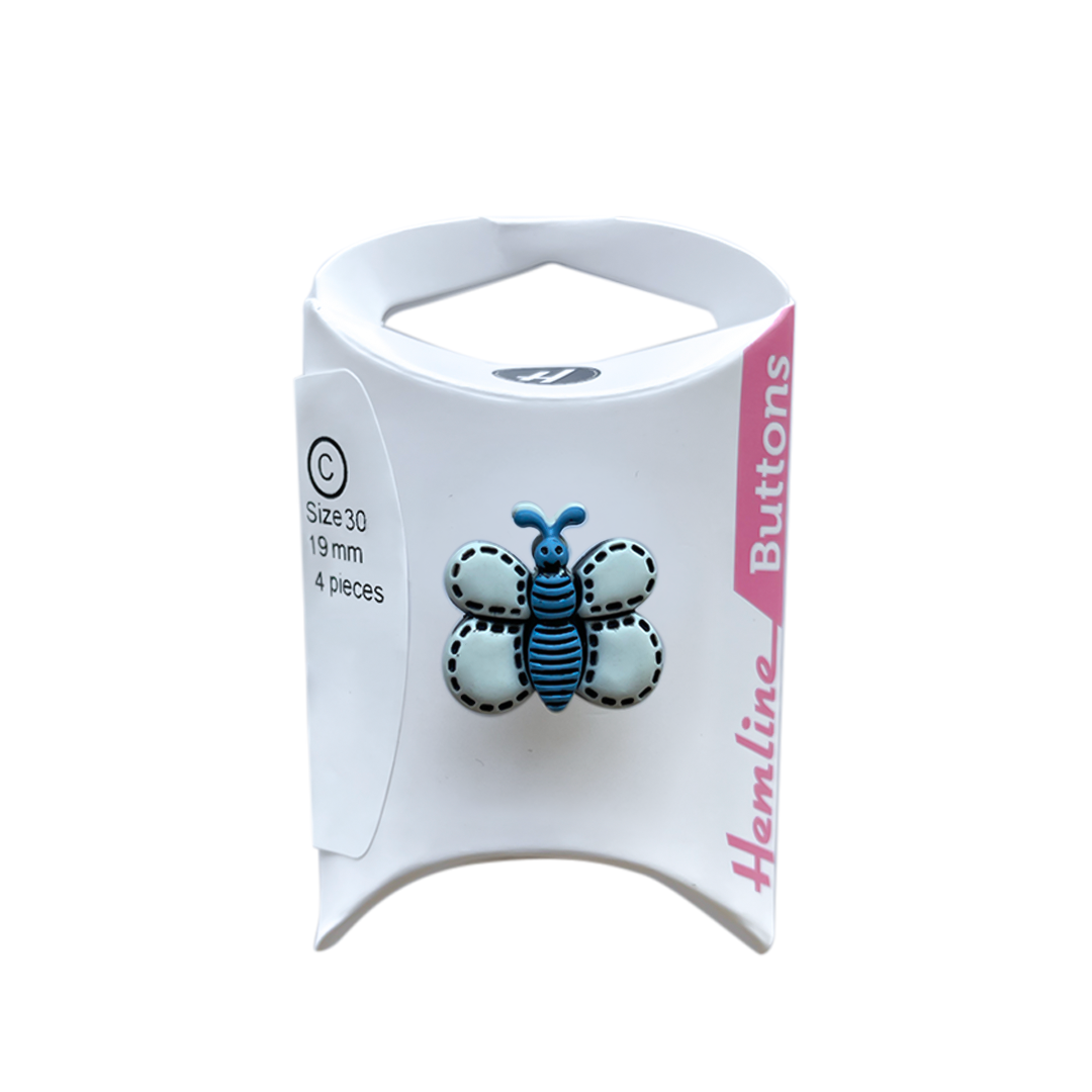 Botón Plástico Abeja 19 MM 4 Un