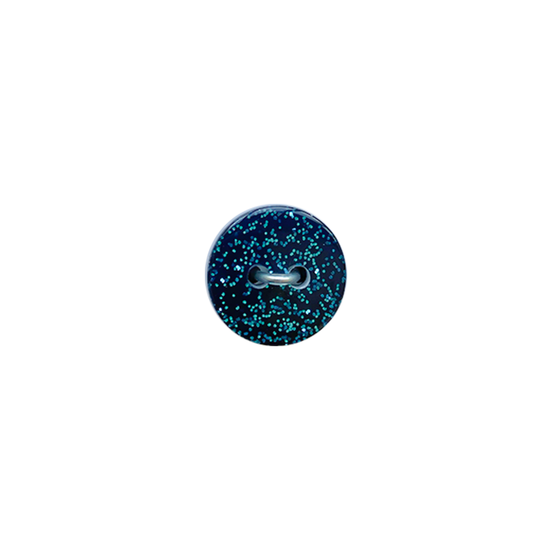 Botón Plástico Redondo Glitter 14MM 8UN