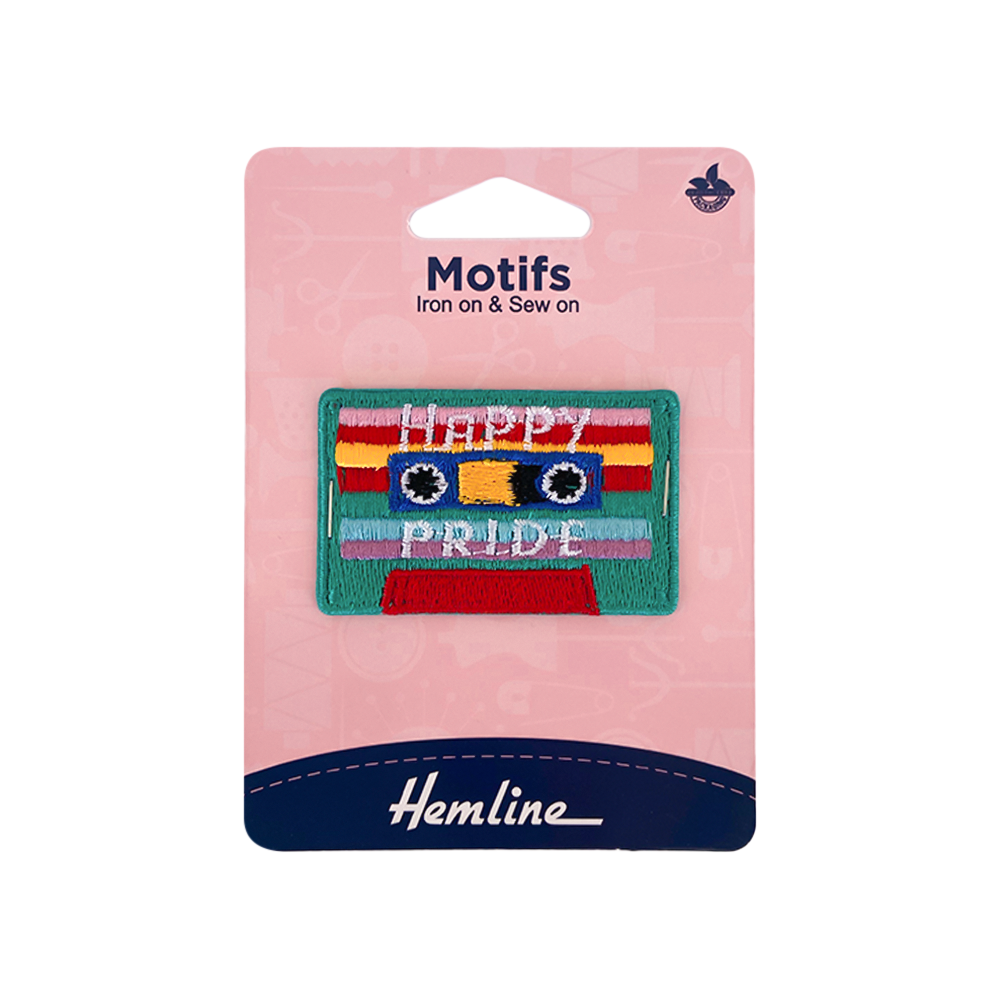Parche Iron-On Cassette 4X6CM