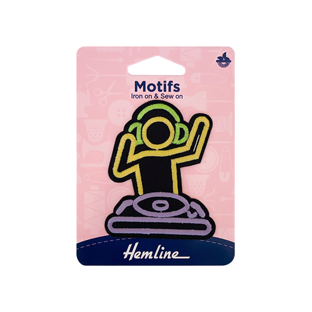 Parche Iron-On DJ Neón 5.8x7.3CM