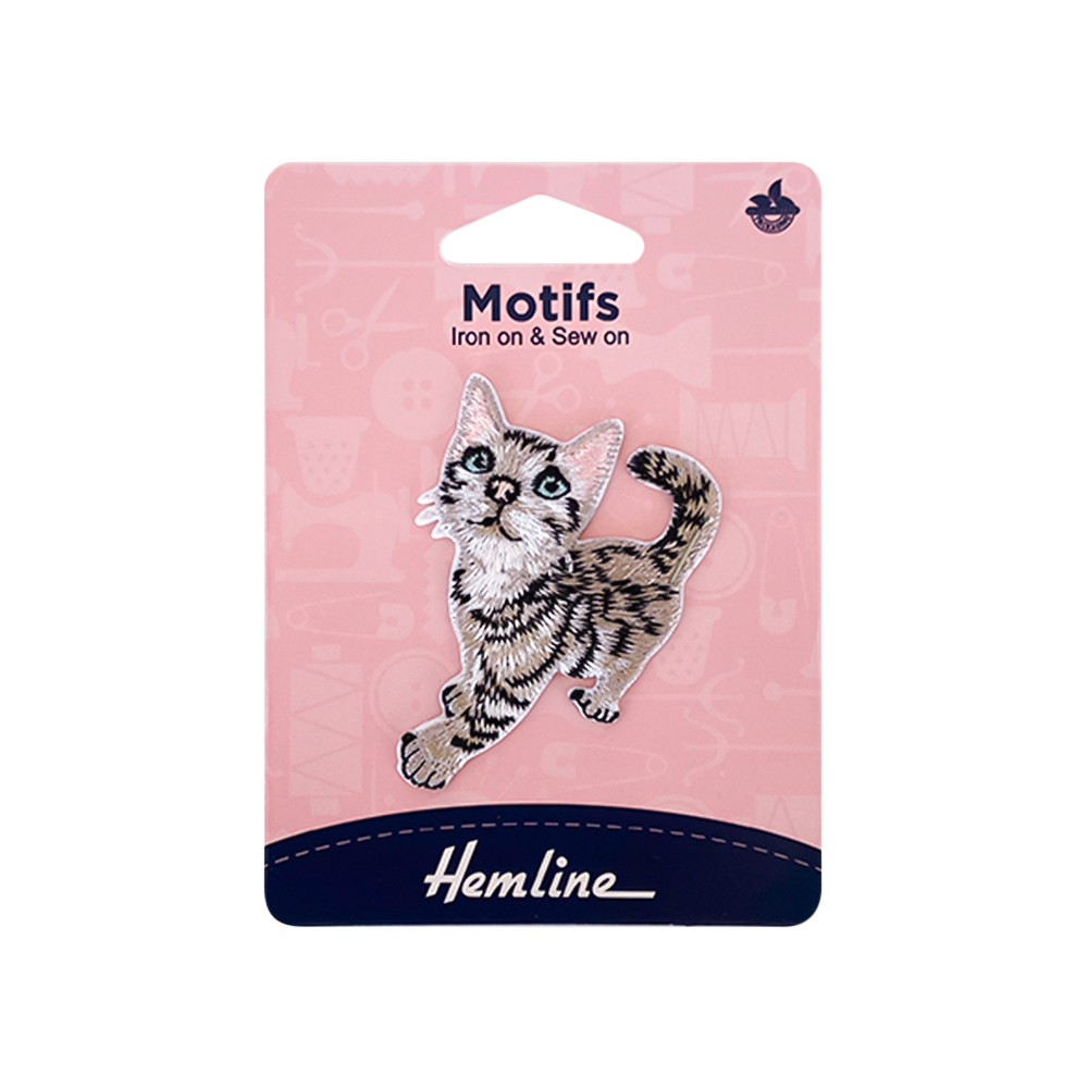 Parche Iron-On Gatito 4.5x6.5CM