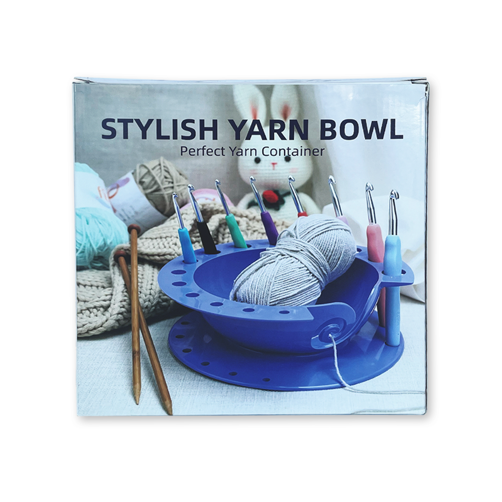 Porta Ovillo con Crochet