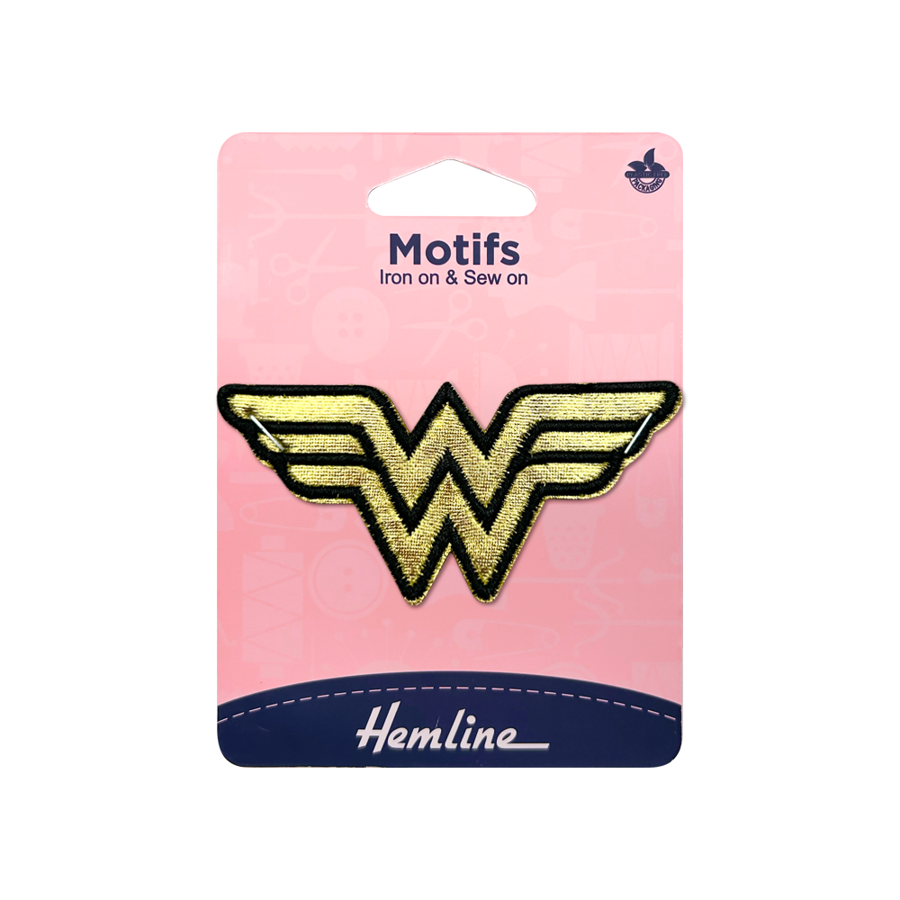 Parche Iron-On Wonder Woman 8.8X4Cm