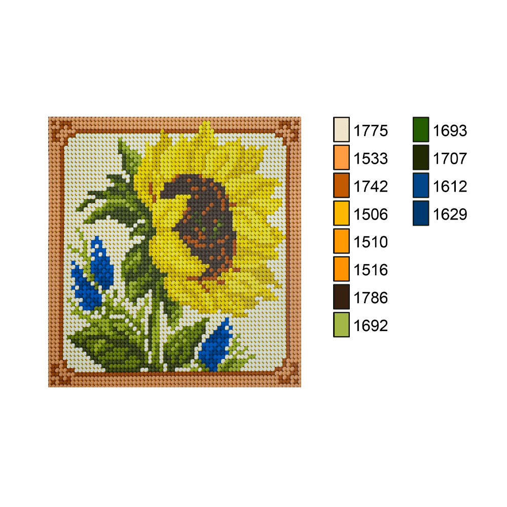 Esterilla Girasol 15x15