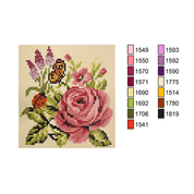 Esterilla Flores 15x15