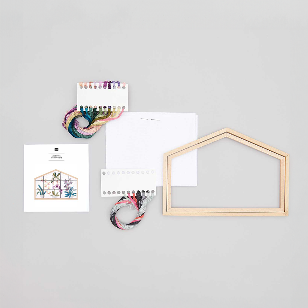 Kit de Bordado Punto Cruz Orquídeas