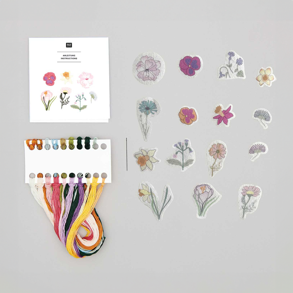 Kit Pega y Borda Flores