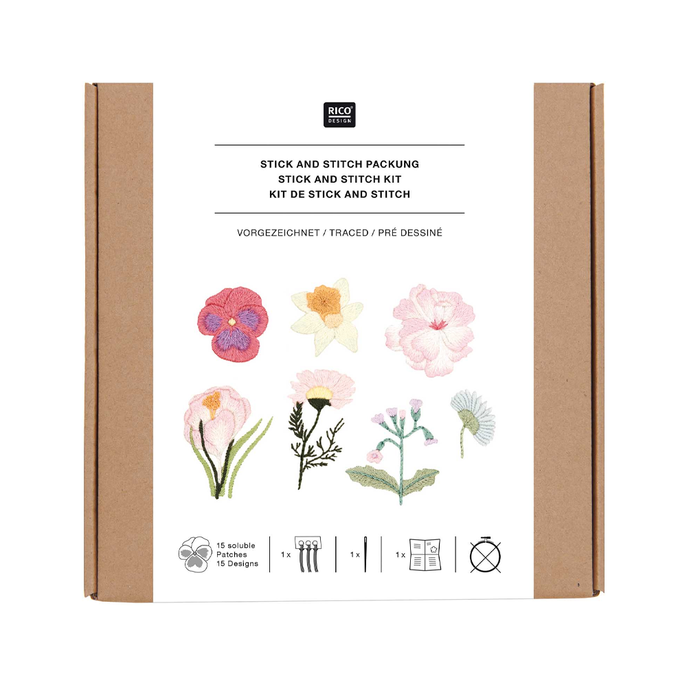 Kit Pega y Borda Flores