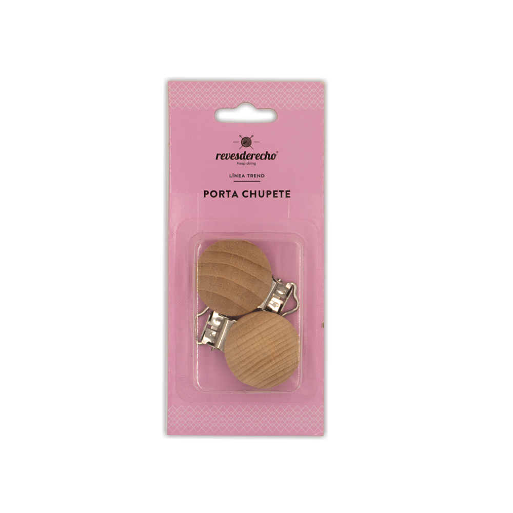 Porta Chupete Madera 2 Un