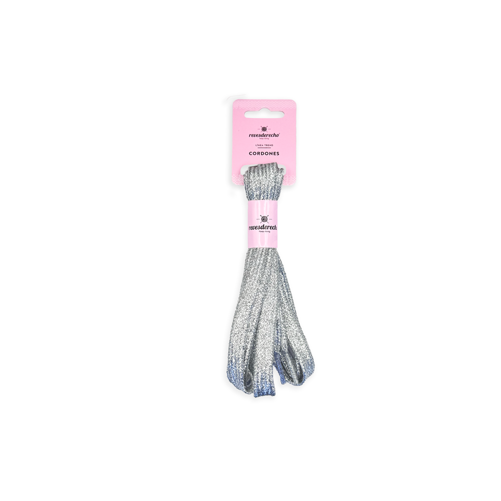 Cordones Planos con Glitter 110 cm - Revesderecho