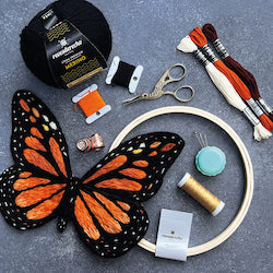 Mariposa - Parche bordado