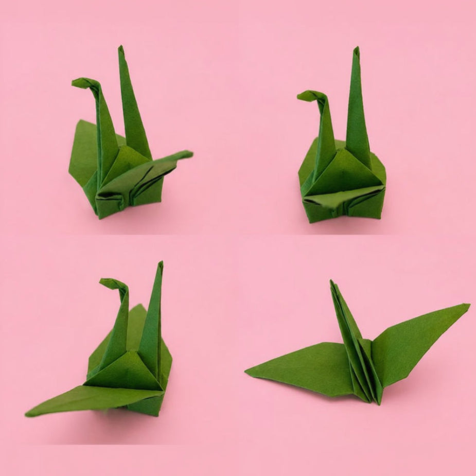 Patrón Grulla Origami