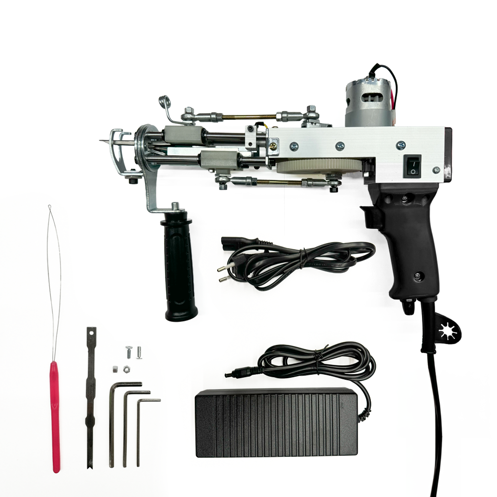 Pistola Tufting 2 en 1 Loop And Cut Negra