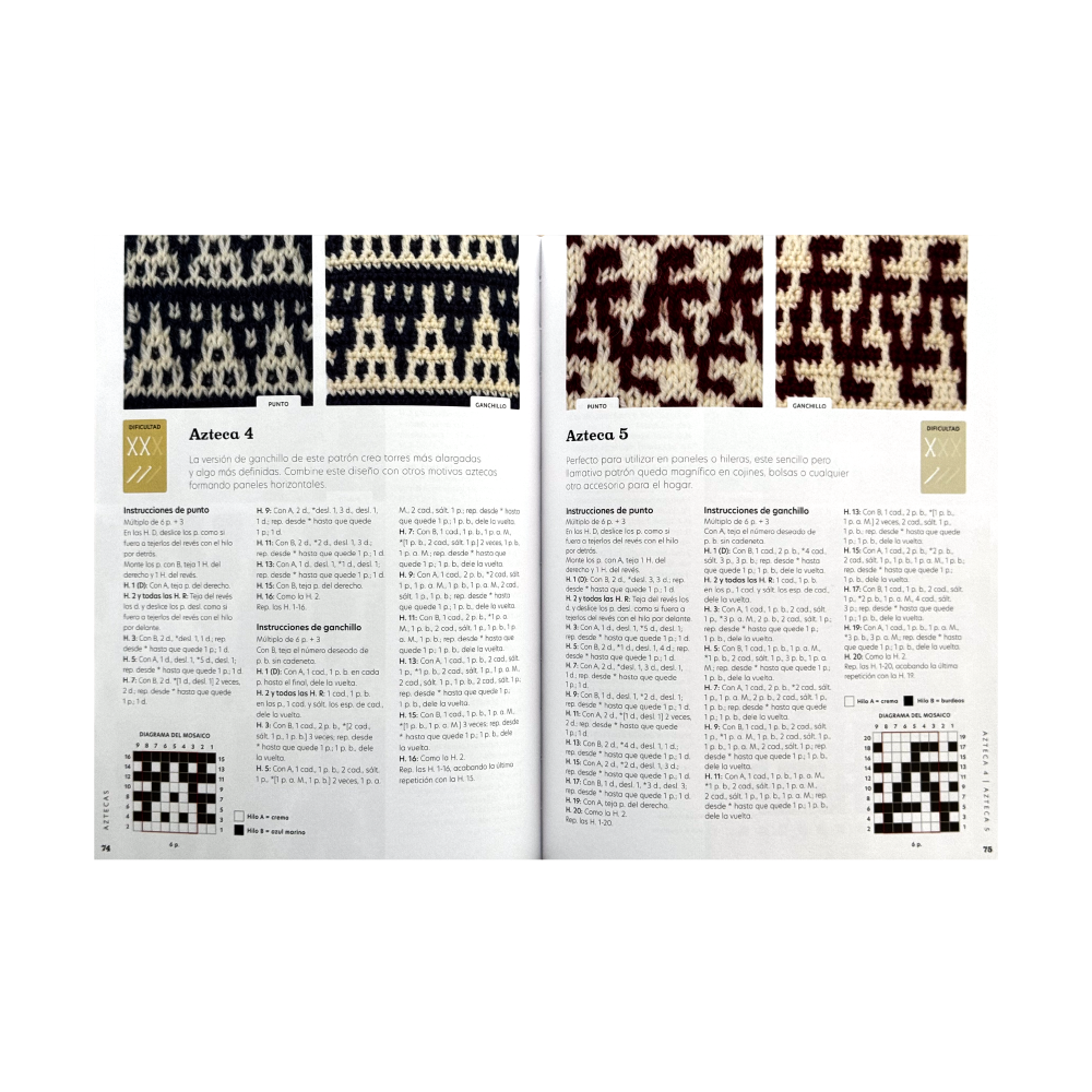 Patrones en Mosaico de Punto y Ganchillo - Anna Nkipirowicz