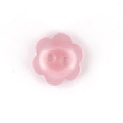 Bot&oacute;n Pl&aacute;stico Flor Rosado