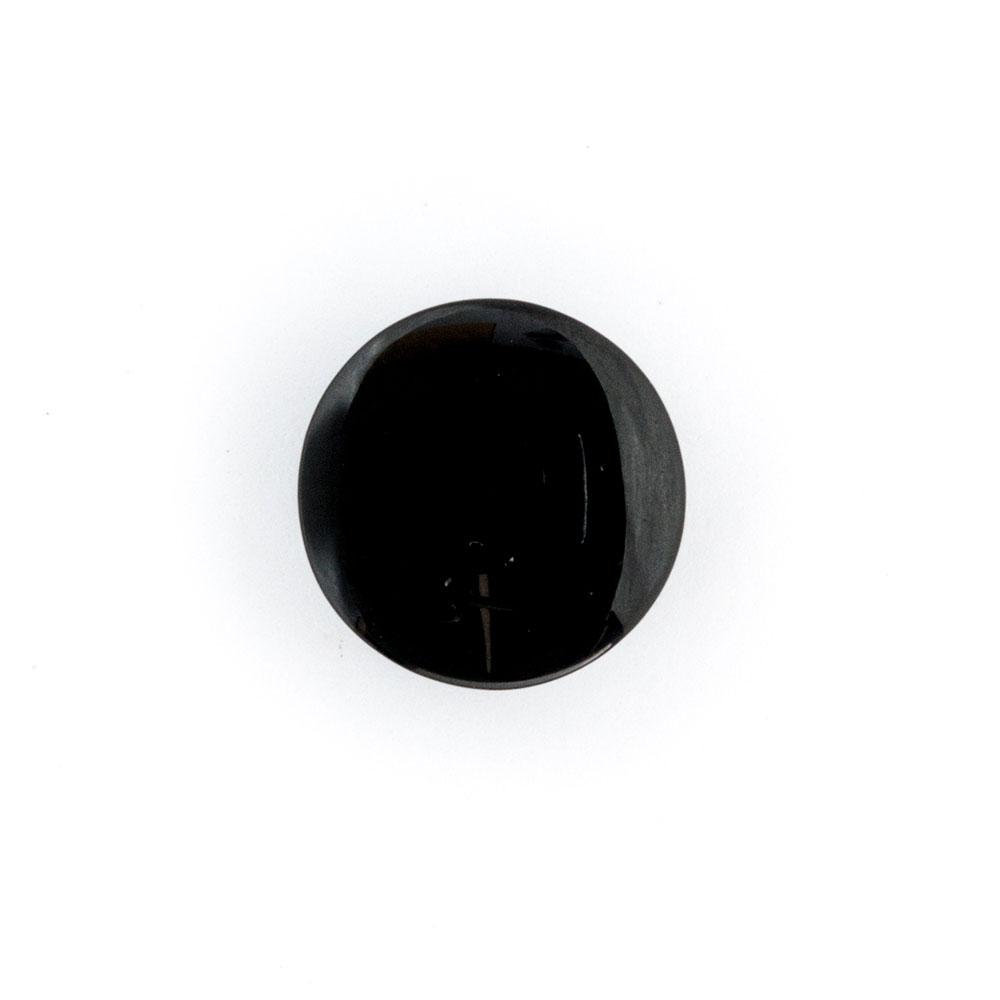 Bot&amp;oacute;n Pl&amp;aacute;stico Redondo Plano Negro