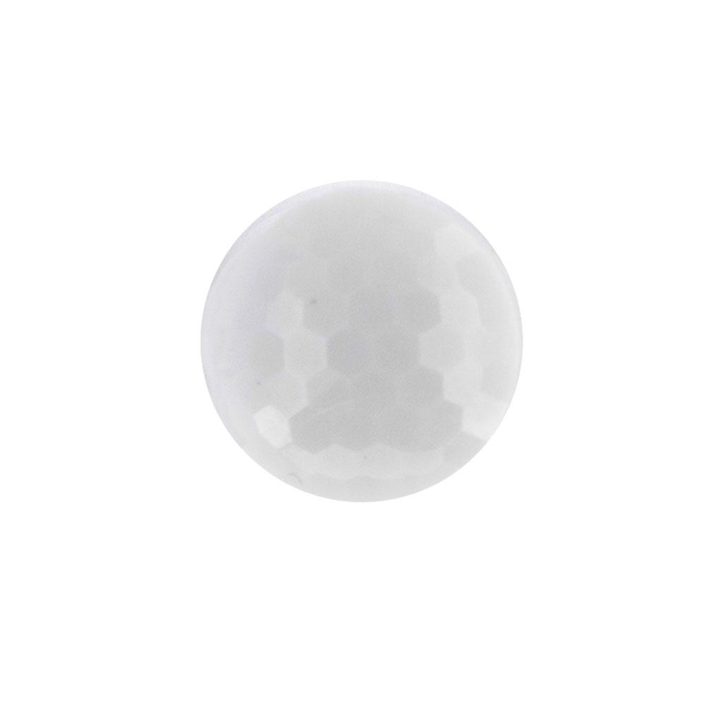 Bot&oacute;n Pl&aacute;stico Corte Diamante Blanco