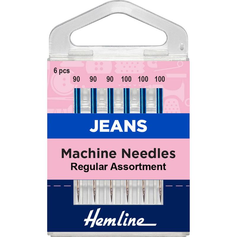 Aguja jeans para m&aacute;quina #100/16 Hemline