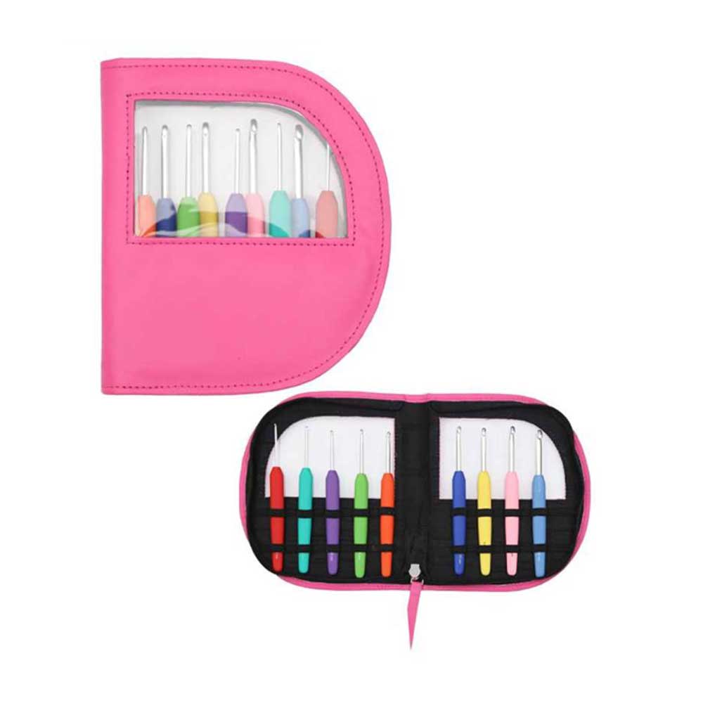 Set Crochet Pink Waves Knit Pro