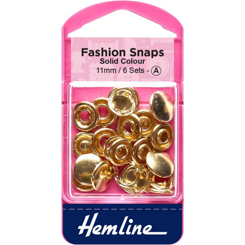 Broche a presi&oacute;n 11 mm 6 un Hemline