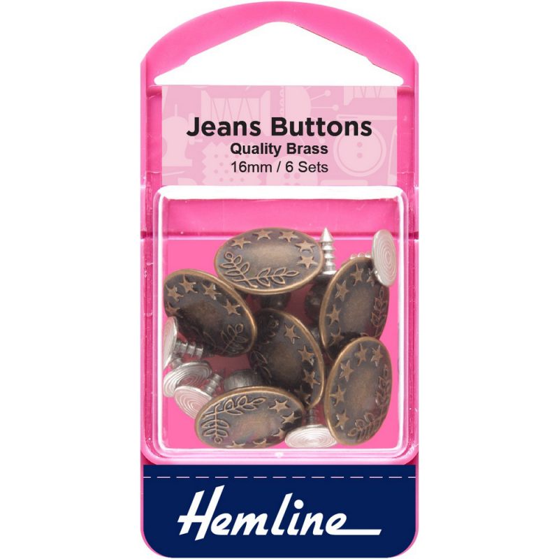 Botón jeans 6 un Hemline