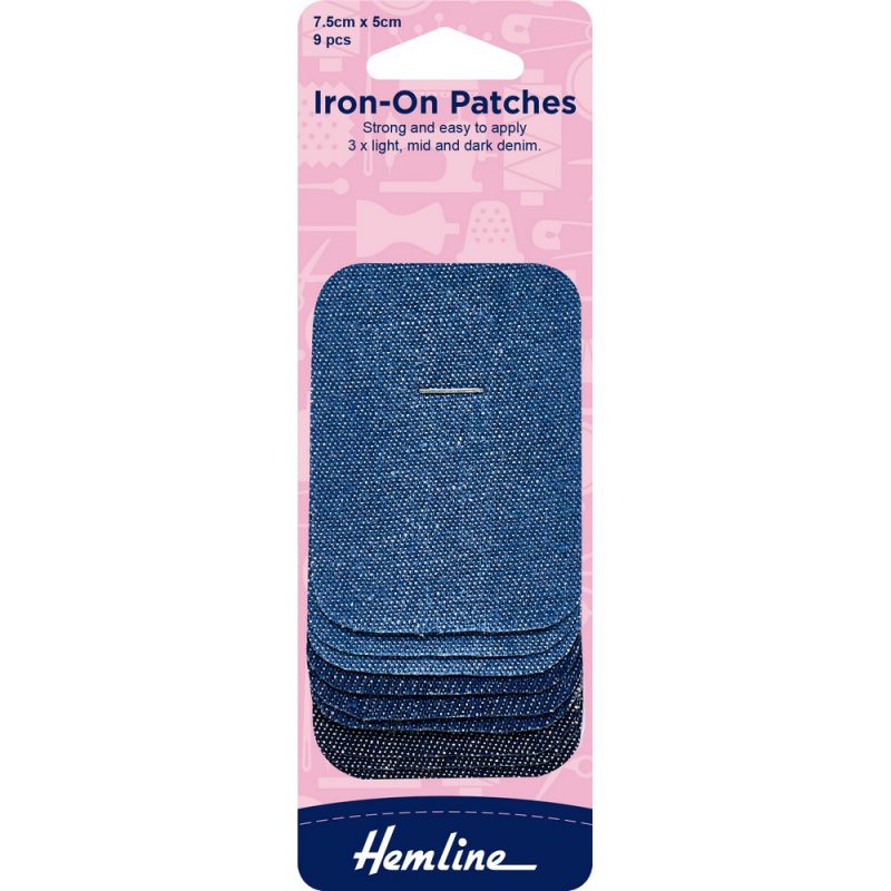 Parche Iron-on Denim Surtidos 9 un Hemline