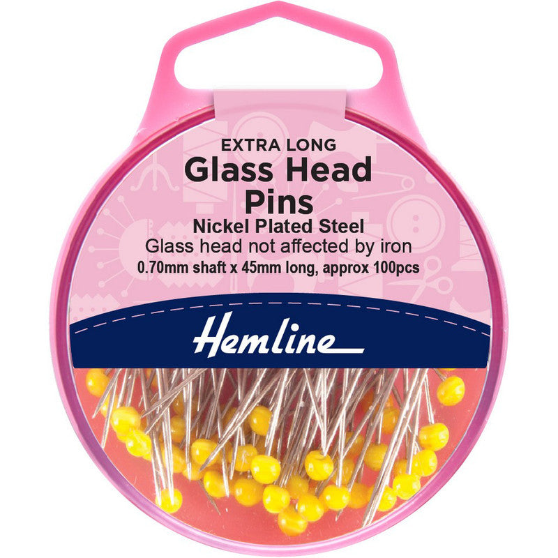 Alfiler amarillo extra largo Hemline