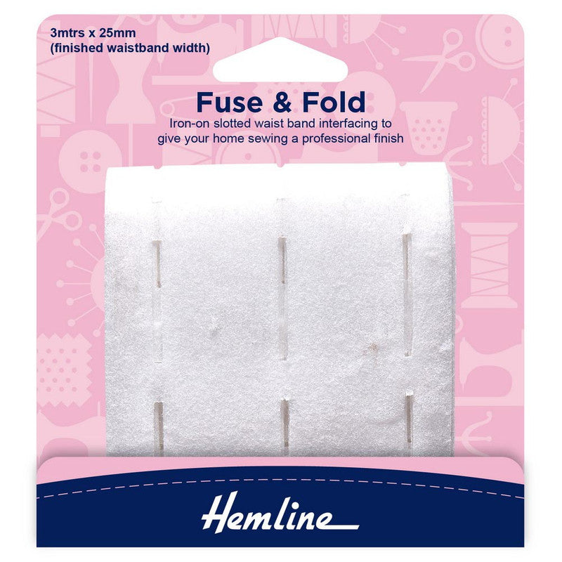 Entretela de cinta termoadhesiva doble faz Hemline