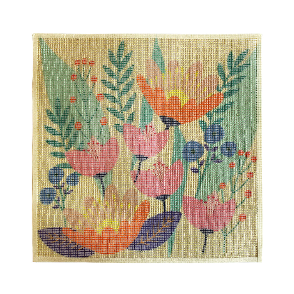 Esterilla Flores Jardin 40x40