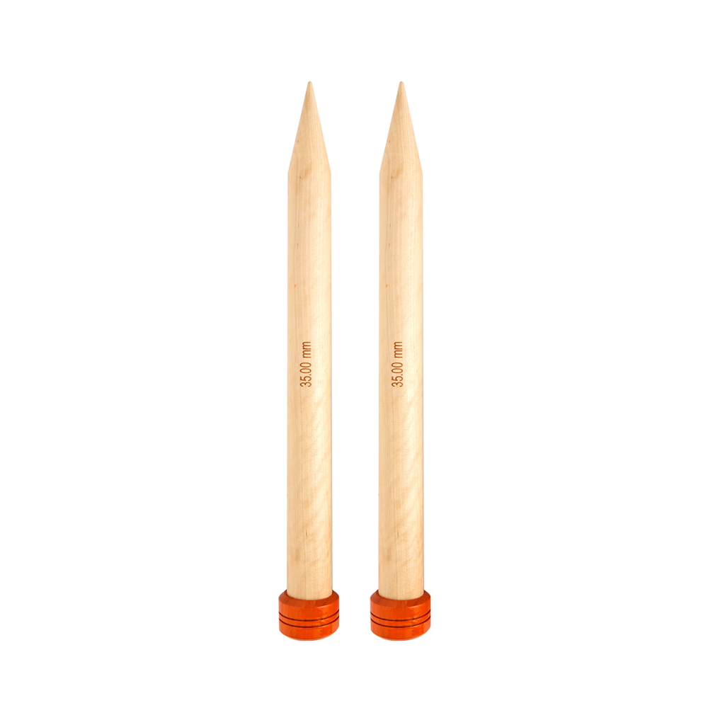 Palillo Recto 40 cm Jumbo Birch Knit Pro