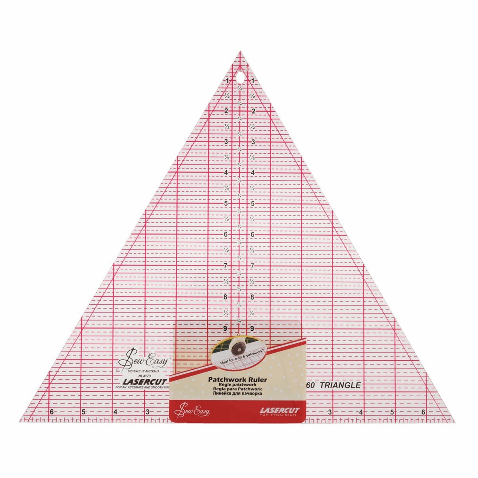 Regla Triangular 60º 12" X 13 7/8"