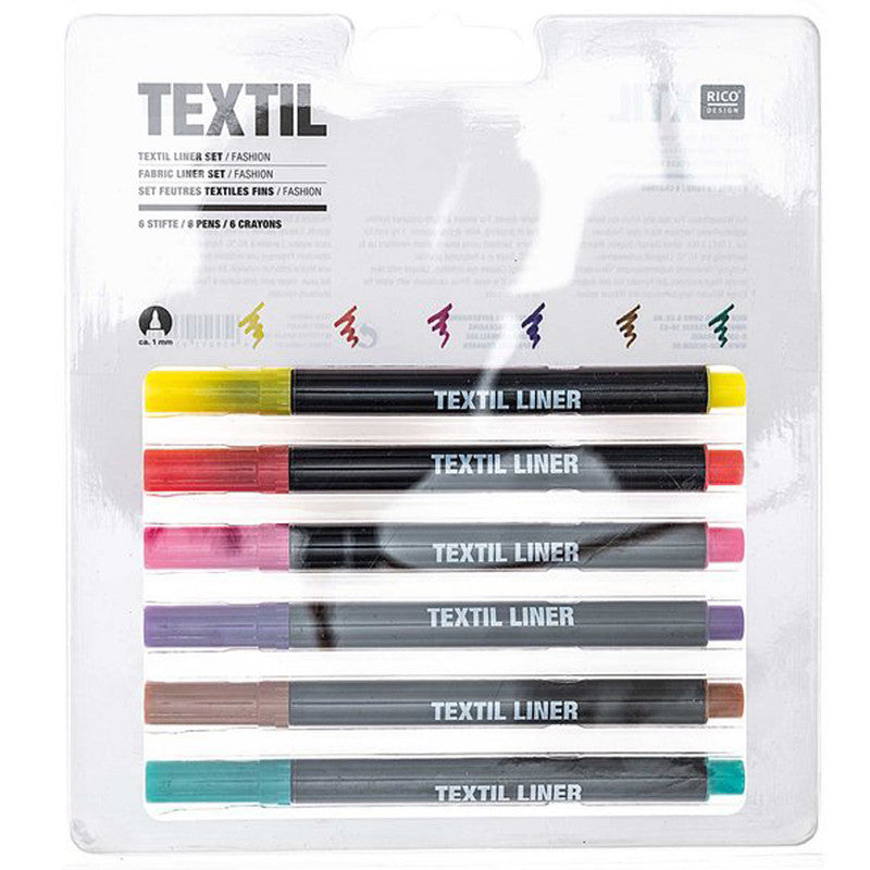 Set Marcadores Textiles 6UN