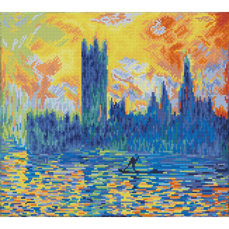 Kit d.dotz london parliament in winter (après monet) 52 x 42cm