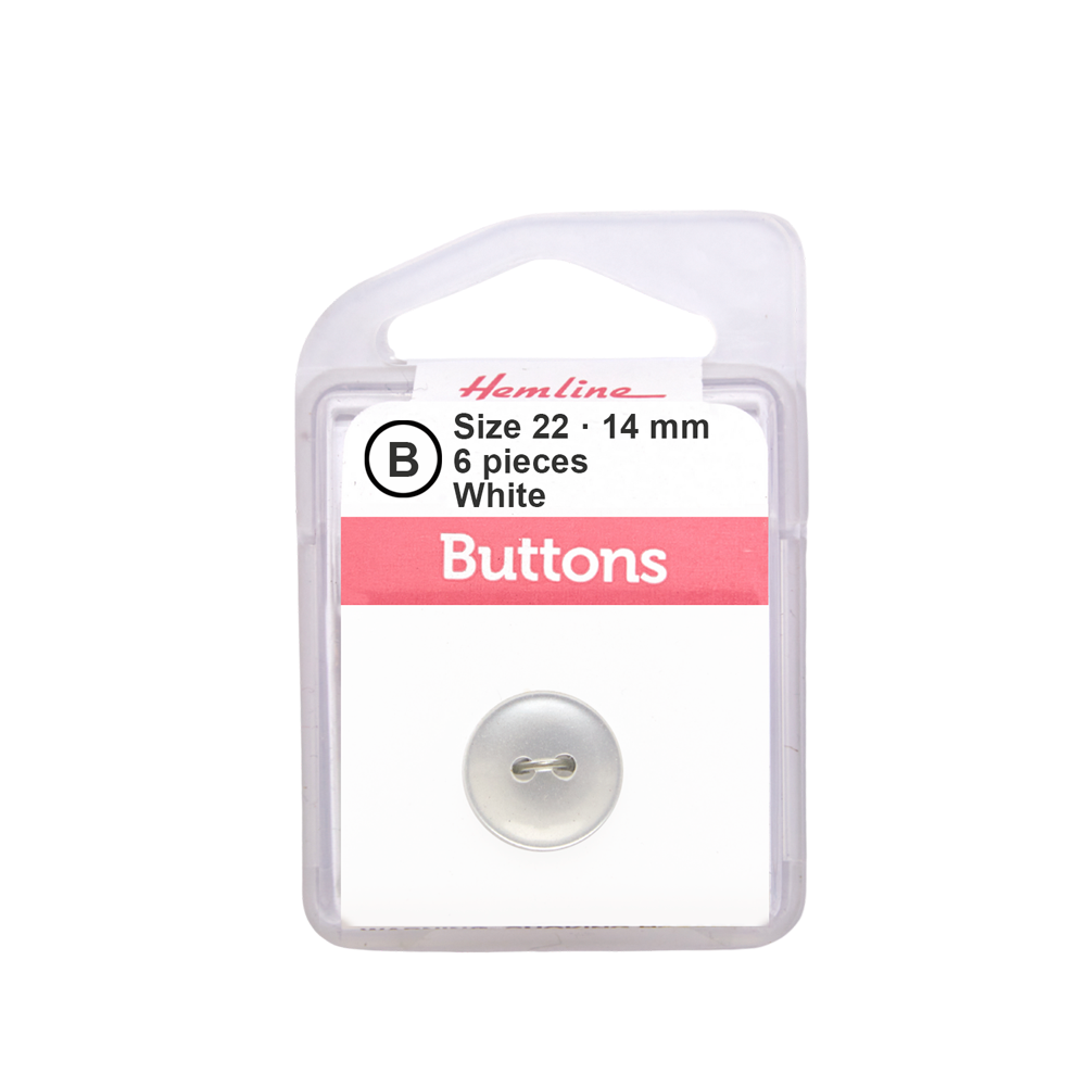 Bot&amp;oacute;n Pl&amp;aacute;stico B&amp;aacute;sico Blanco