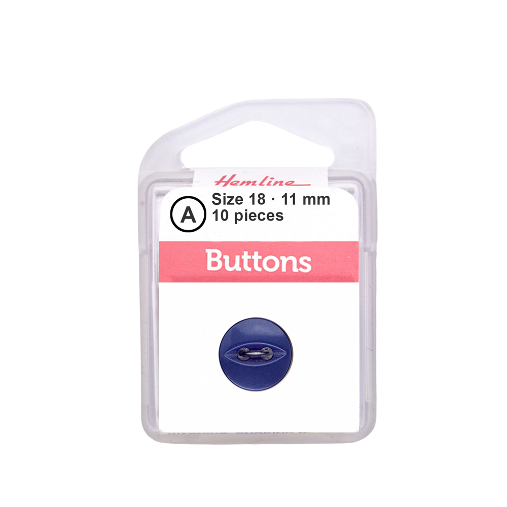 Bot&amp;oacute;n Pl&amp;aacute;stico Ojo de Pez Azul Rey