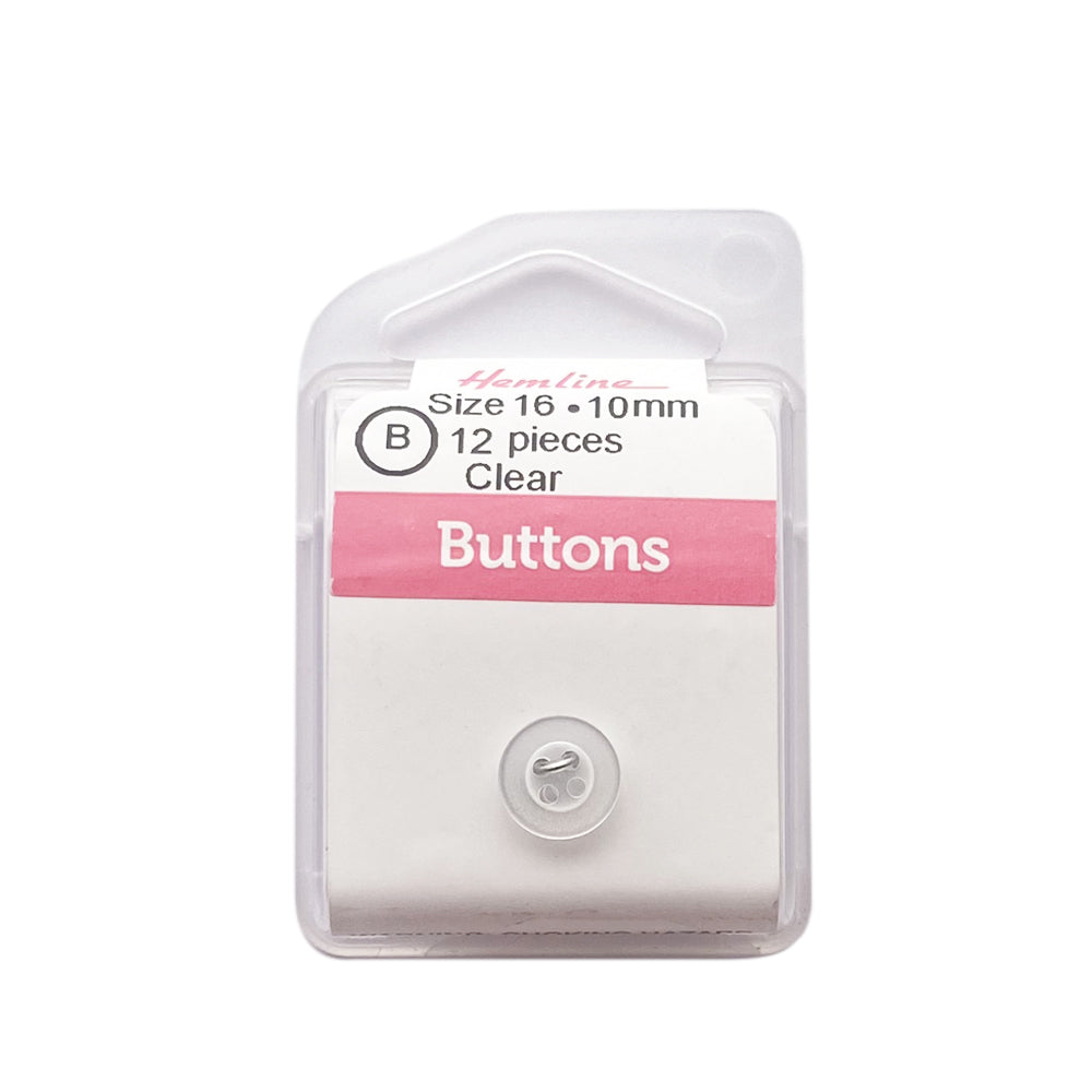 Botón Plástico Redondo Camisa Blanco