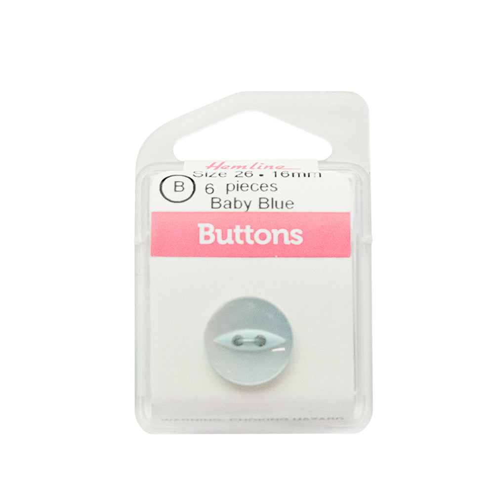 Bot&amp;oacute;n Pl&amp;aacute;stico Ojo de Pez Celeste