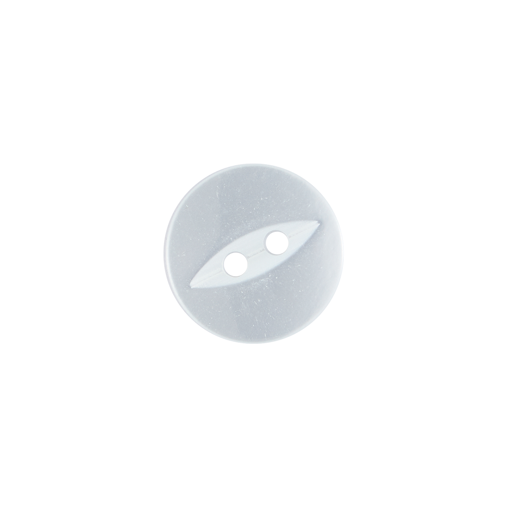 Bot&oacute;n Pl&aacute;stico Ojo de Pez Blanco